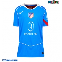 Camisa de Futebol Atletico Madrid Johnny Cardoso #5 Equipamento Alternativo Mulheres 2025-26 Manga Curta